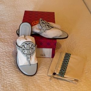 Tory Burch, baby blue sandals
